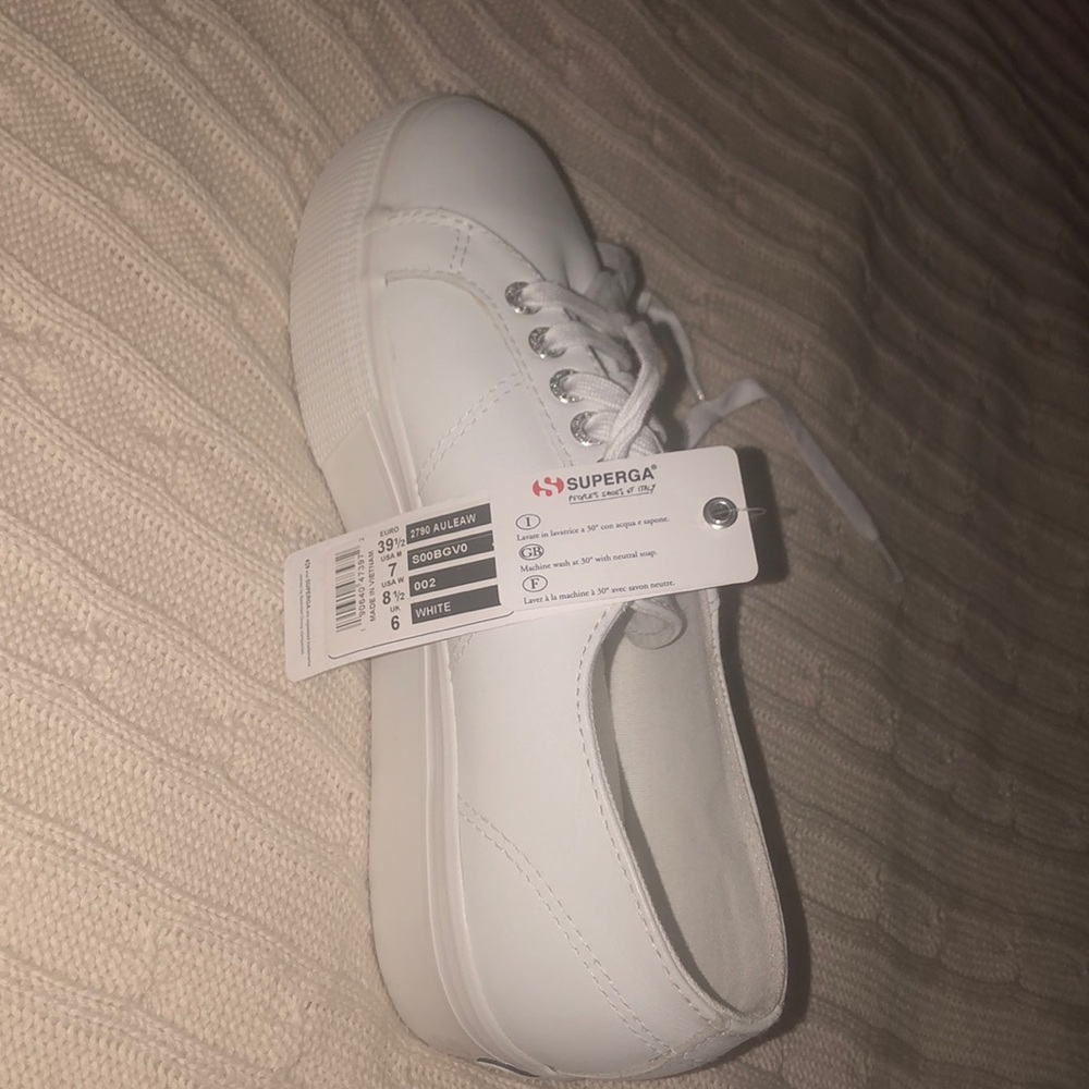 Platform Superga White Sneakers